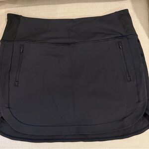 Athleta Black Fairway Golf Skort 16" Size XL